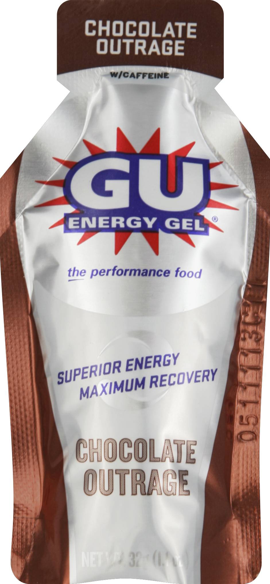 GU Energy Energy Gel Chocolate Outrage (1 oz)