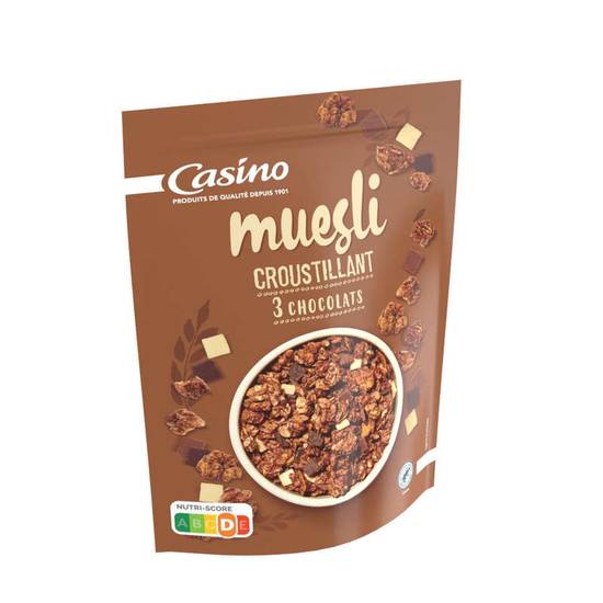 Céréales - Muesli croustillant aux 3 chocolats