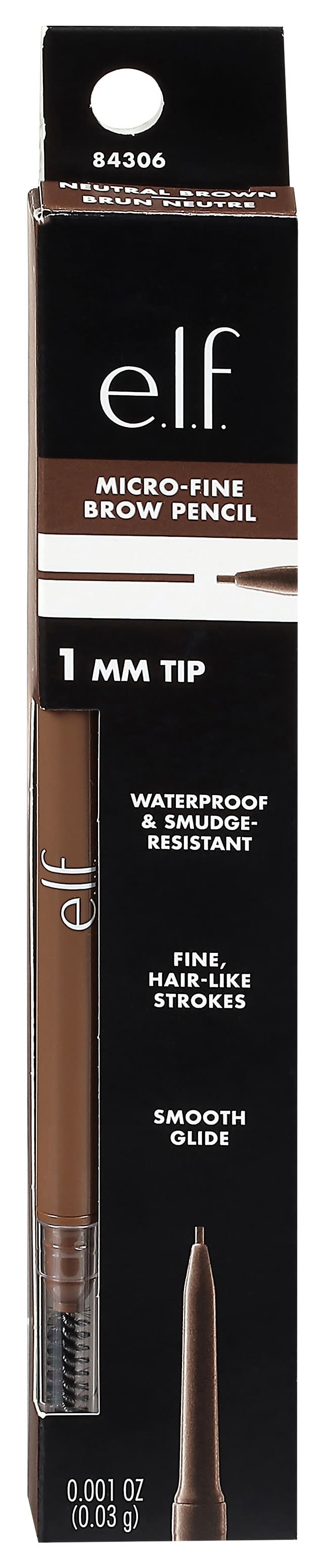 e.l.f. Micro-Fine Brow Pencil, Neutral Brown (0 oz)