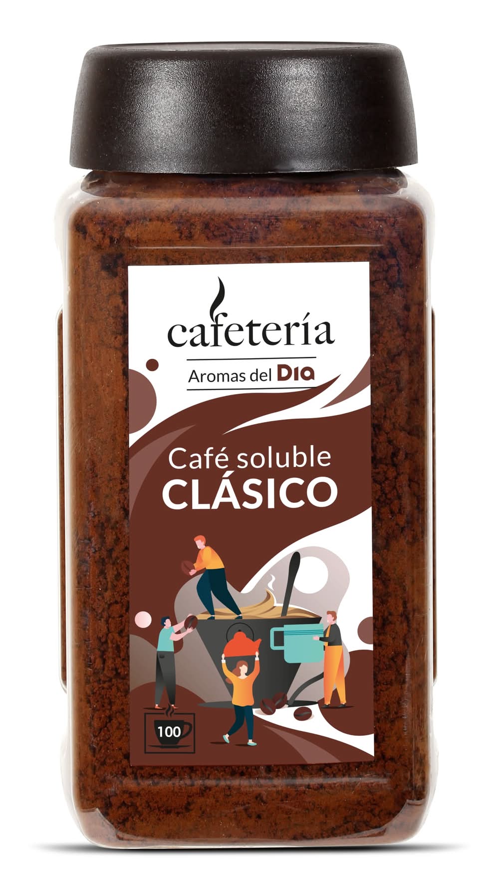 Café Soluble Clásico Cafetería De Dia Frasco 200 G