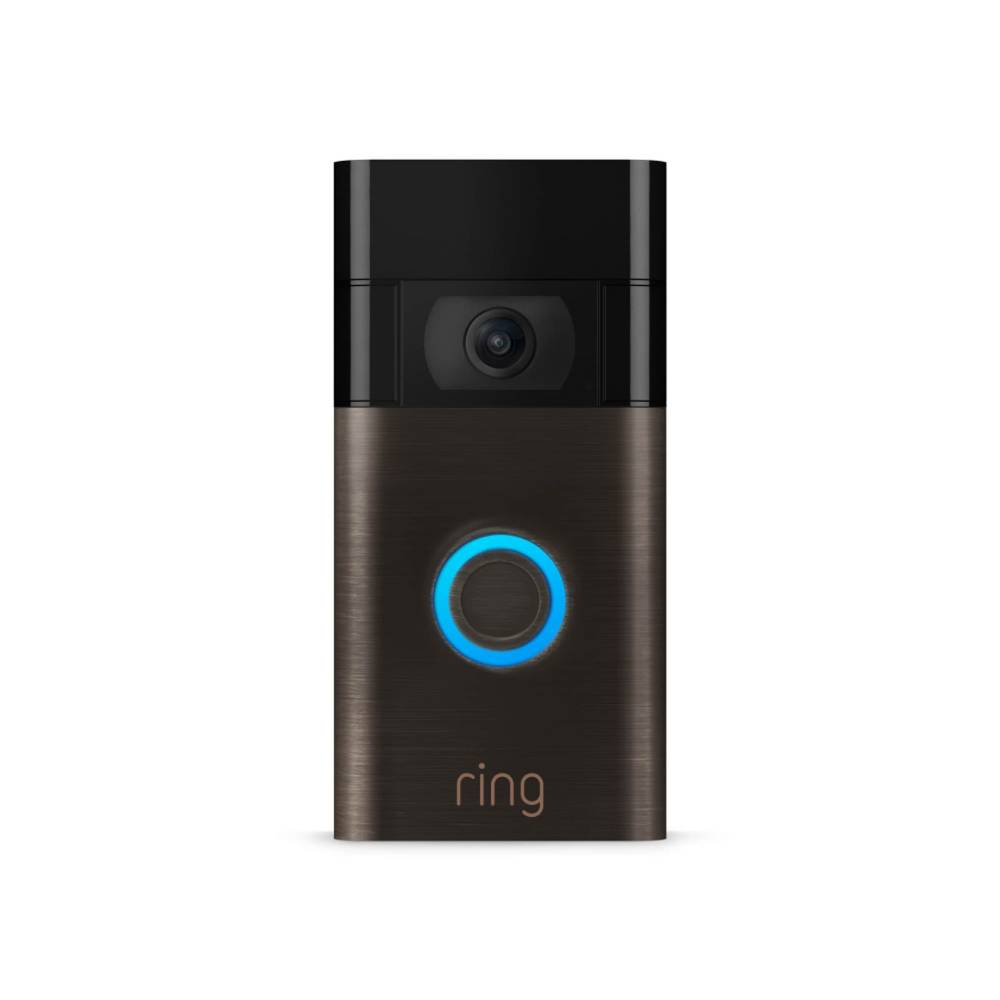 Ring Video Doorbell - Smart Wireless WiFi Doorbell Camera with Built-in Battery, 2-Way Talk, Night Vision, Venetian Bronze | 8VRASZ-VEN0