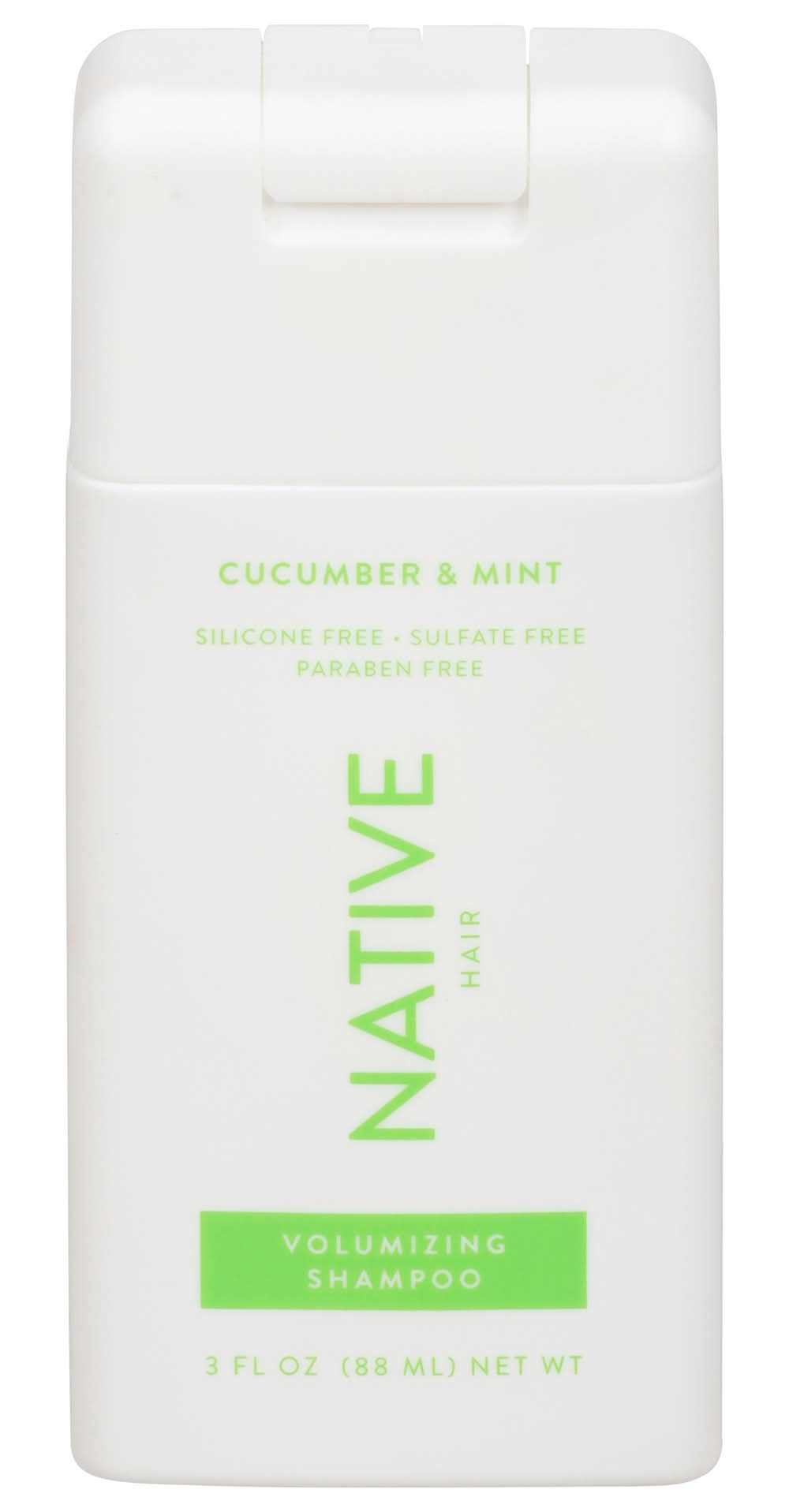 Native Travel Size Vegan Cucumber & Mint Natural Volume Shampoo (3 fl oz)