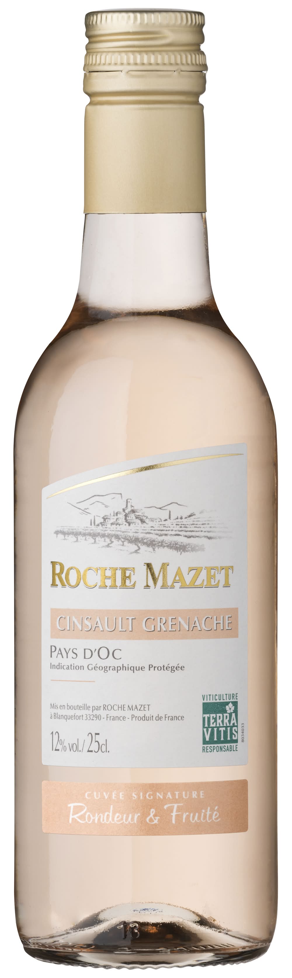 Roche Mazet - Vin rosé de pays d'oc cinsault (250ml)