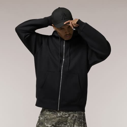 LCKR Mens Full-Zip Hoodie - Black Size L