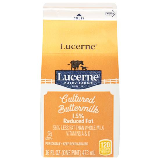 Lucerne Cultured 1.5% Reduced Fat Buttermilk (16 fl oz)