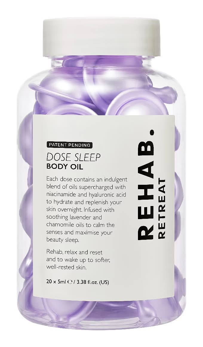 Rehab. Retreat Dose Sleep Body Oil Capsules 5Ml 20S