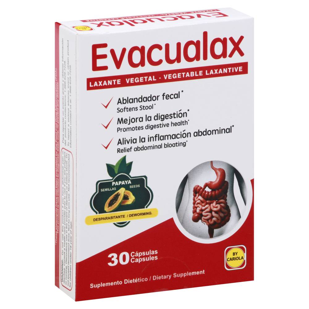 Evacualax Vegetable Laxative Papaya Seed (1.6 oz)