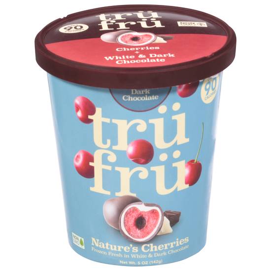 Tru Fru Nature's Cherries Covered in White and Dark Chocolate
