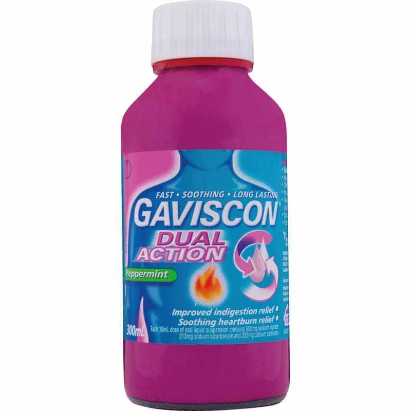 Gaviscon Dual Action Liquid Peppermint 300ml