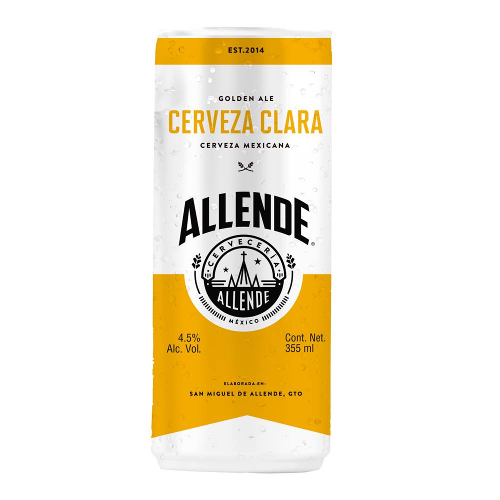 Allende cerveza clara golden ale (355 ml)