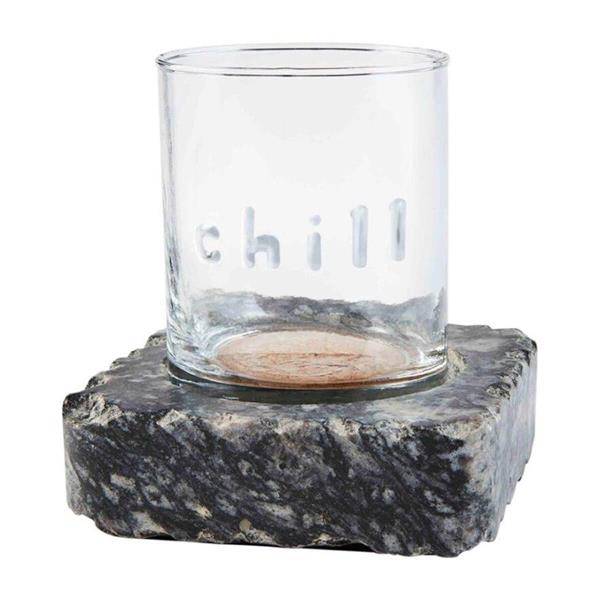 Black DOF Glass & Chilling Stone Set