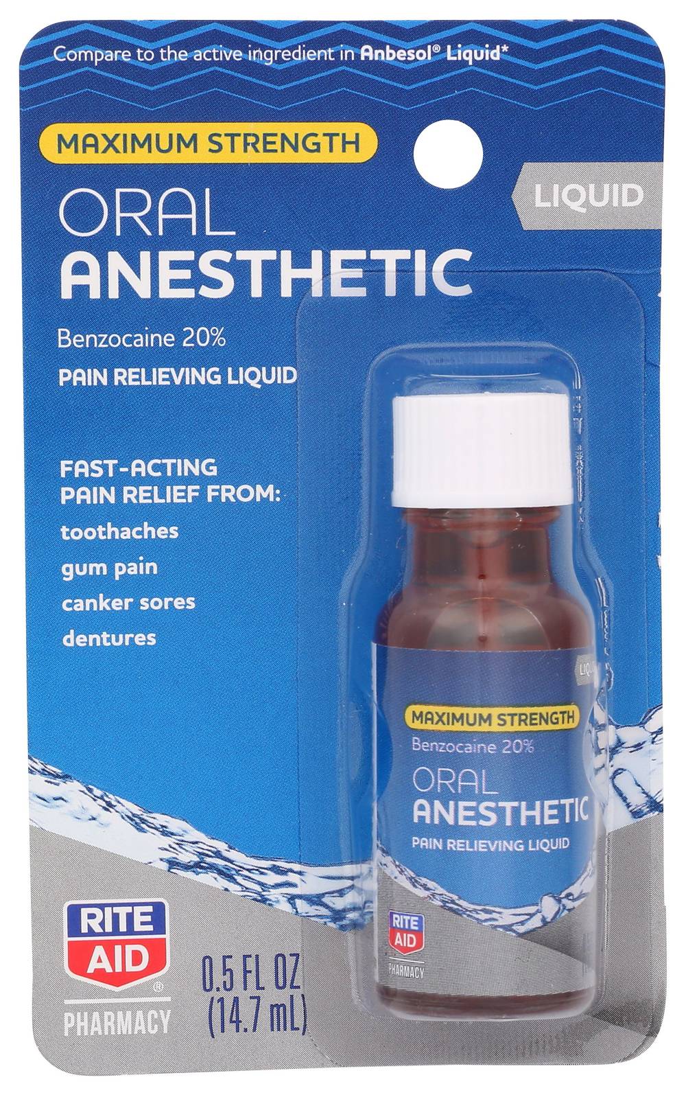 Rite Aid Maximum Strength Liquid Anesthetic Oral Pain Relief (0.5 oz)