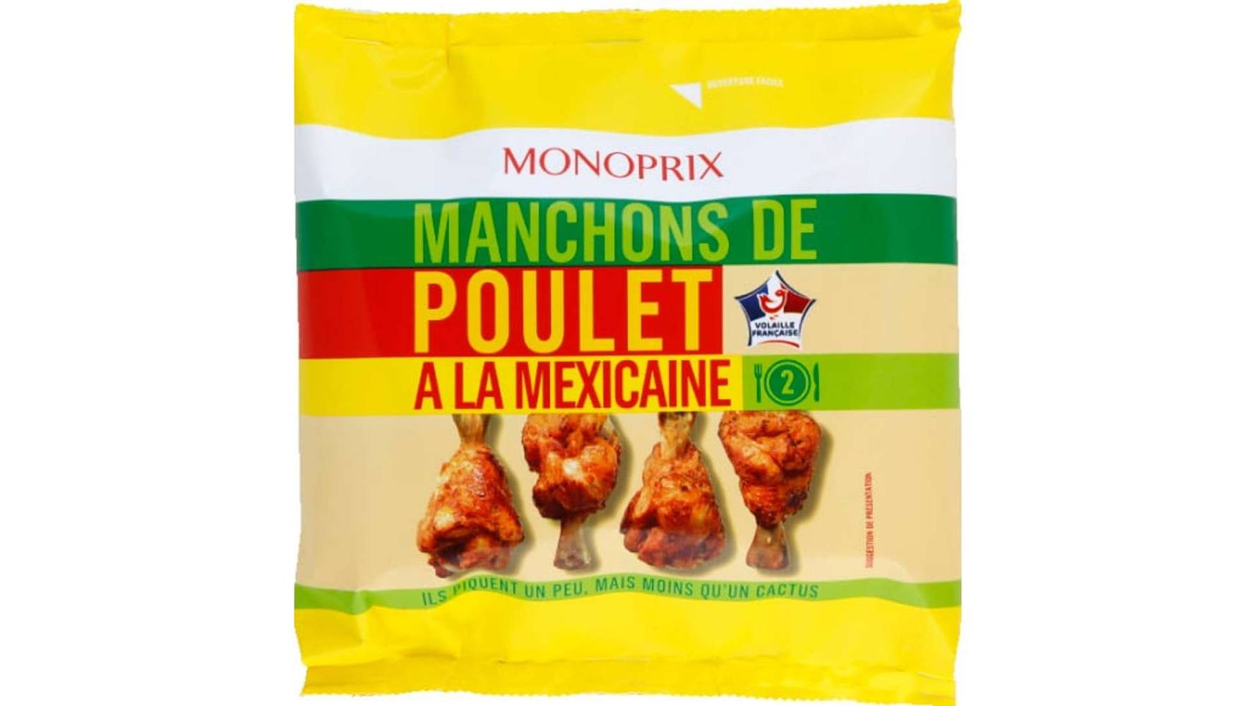 Monoprix Manchons de poulet mexicain Le sachet de 250 g