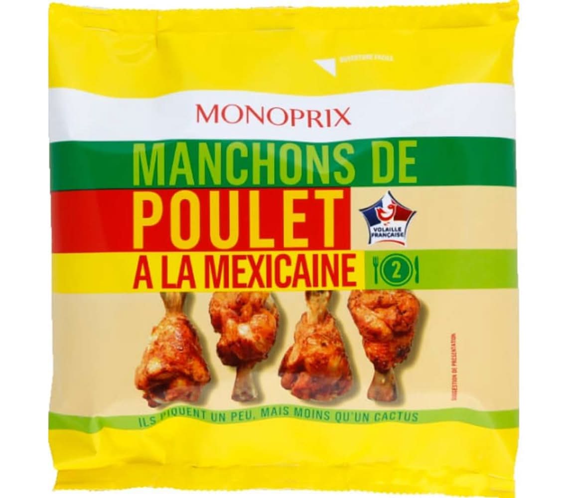 Monoprix - Manchons de poulet, à la mexicaine (250g)