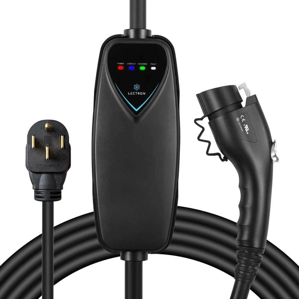 Lectron Level 2 Portable J1772 Ev Charger - Etl Certified 240-Volt, 40 Amp Nema 14-50 Plug 16 Ft. Extension Cord And J1772 Cable