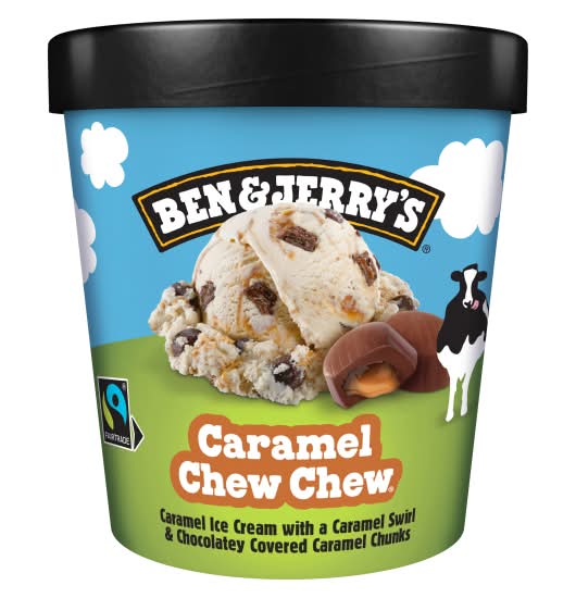Ben & Jerry's Caramel Chew-Chew, Ice Cream (465ml)