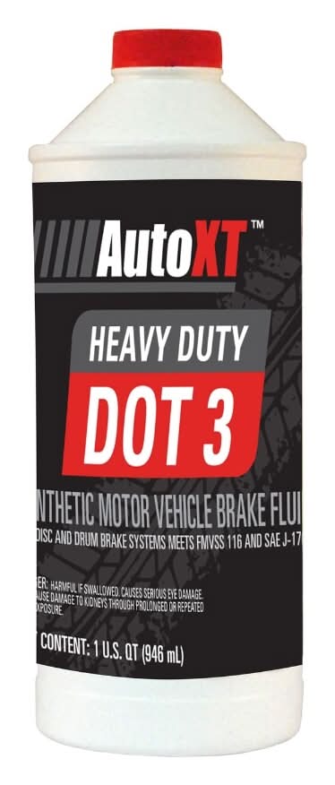 Auto XT Heavy Duty Dot 3 Synthetic Motor Vehicle Brake Fluid (1 qt)