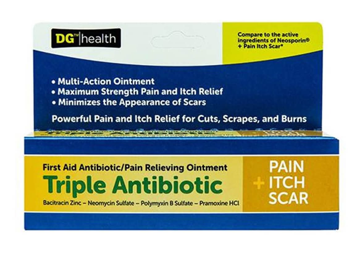 DG Health Triple Antibiotic Pain Relieving Ointment (1 oz)