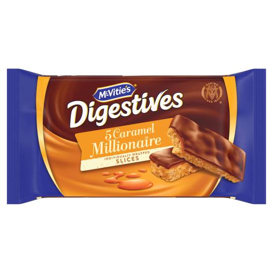 McVitie's Digestive Caramel Slices Cake Snack Bars (109.9g)