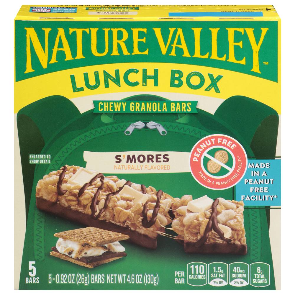 Nature Valley Lunch Box Chewy Granola Bars, S'mores (0.92 oz, 5 ct)