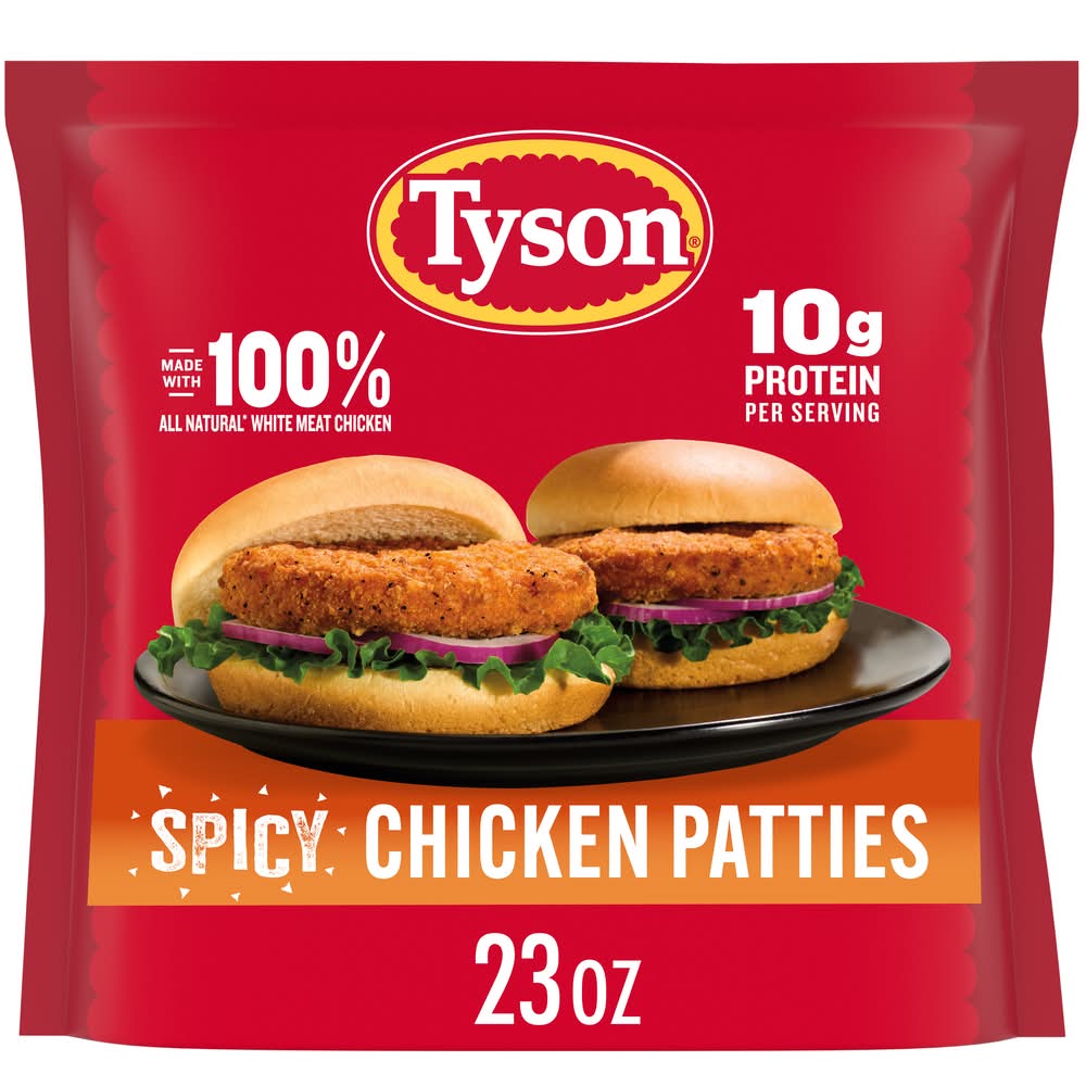 Tyson Chicken Patties, Spicy (23 oz)