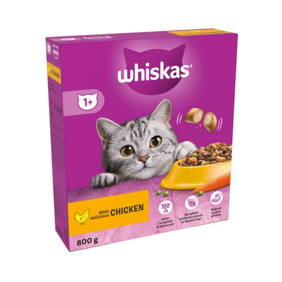 Whiskas With Delicious Chicken 1+ 800g