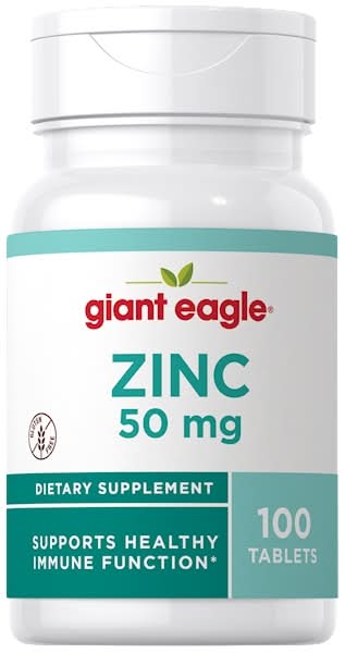 Giant Eagle Zinc 50mg Tablets