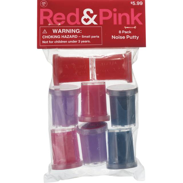 Red & Pink Noise Putty, 8pk