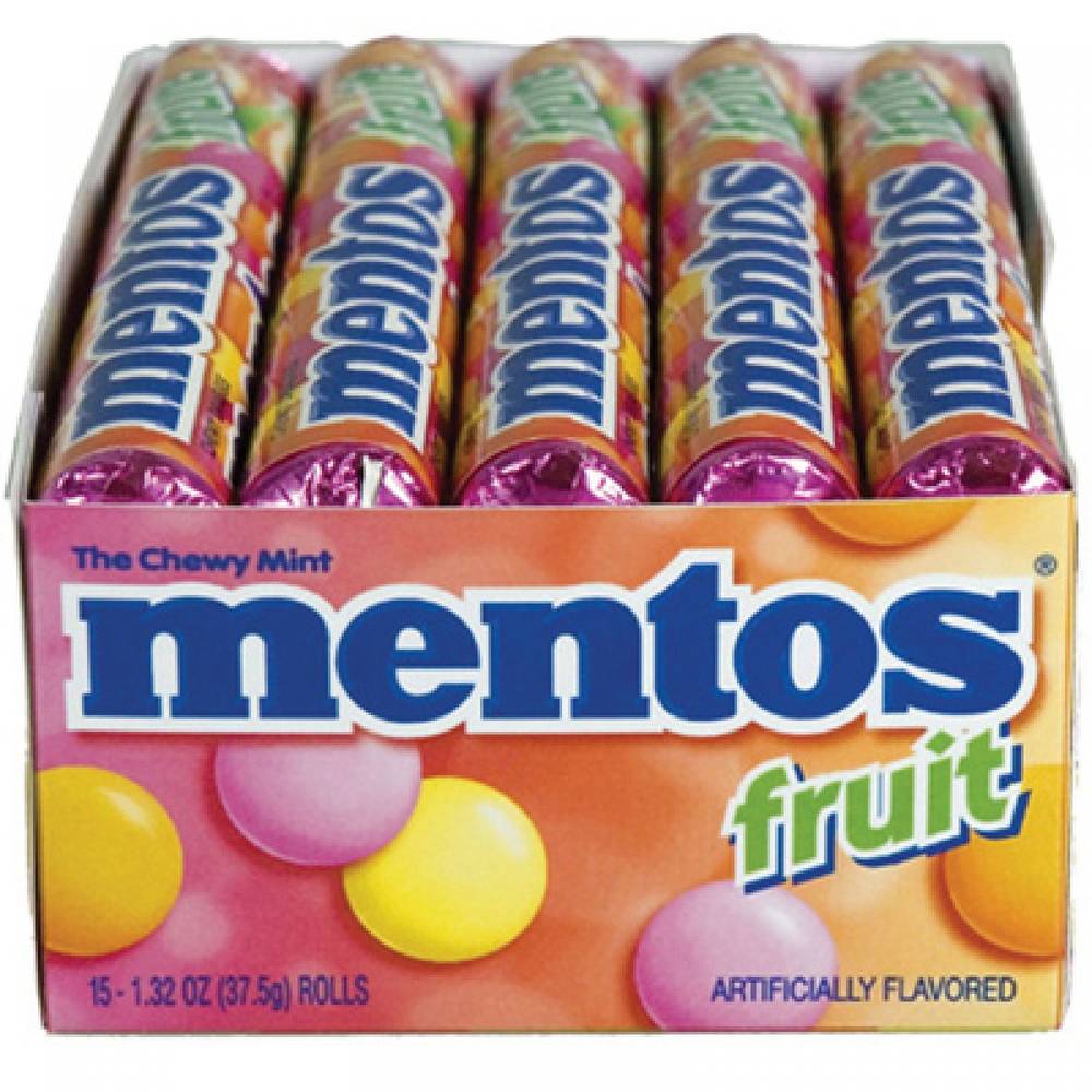 Mentos - Mixed Fruit Candy - 15/1.3 oz (15 Units)