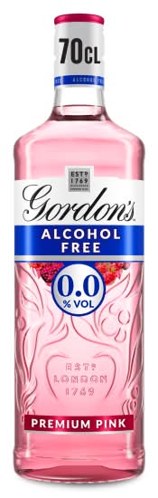 Gordon's Premium Pink Alcohol Free Gin Spirits (0.7L)