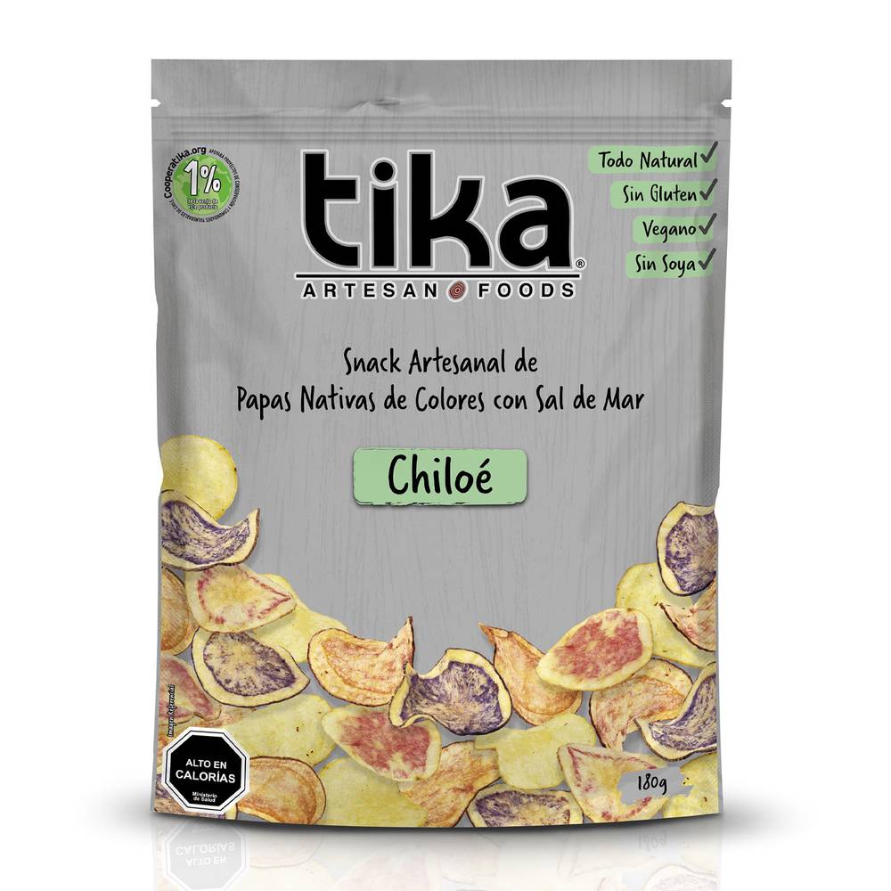Tika chips vegetales papas de chiloé (180 g)