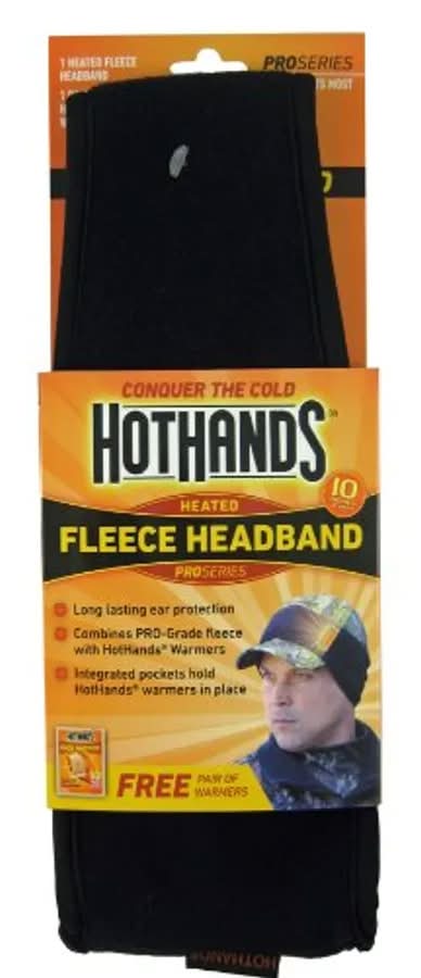 Hothands Heated Fleece Headband - Black