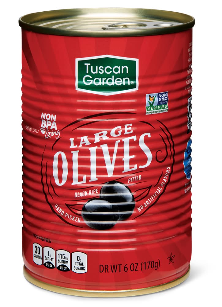Tuscan Garden Large Ripe Pitted Olives