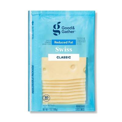 Good & Gather Reduced Fat Classic Swiss Deli Sliced Cheese (7 oz)