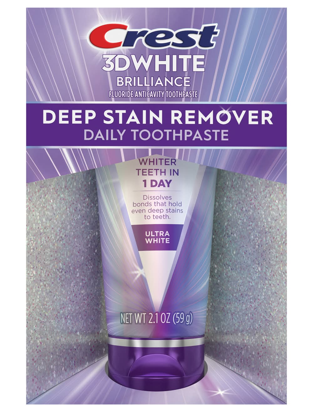 Crest 3D White Deep Stain Remover Daily Toothpaste (2.1 oz)