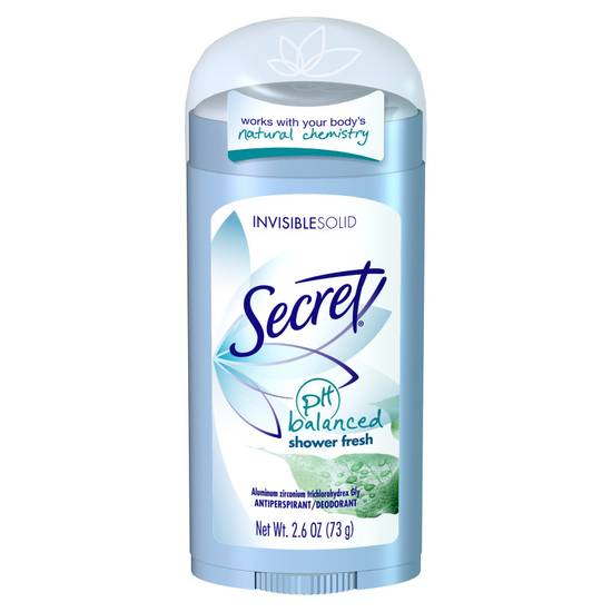 Secret Antiperspirant Deodorant Invisible Solid Shower Fresh 2.6oz