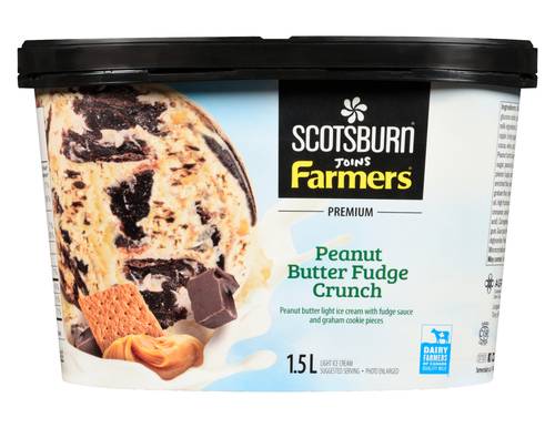 SCOTSBURN Crème Glacée Beurre D'Arachide Et Croquant Au Fudge 1.5 L / SCOTSBURN Ice Cream Peanut Butter Fudge Crunch 1.5 L