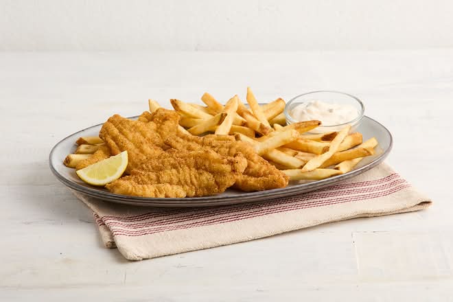 Fried Catfish & Crispy Shrimp Platter