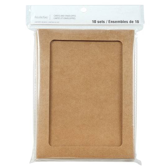 Recollections Kraft Frame Cards & Envelopes (10 ct)