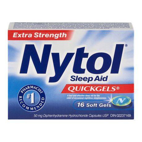 Nytol Extra Strength Sleep Aid Quickgels Softgels (10 g)