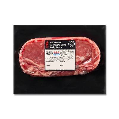 Angus Beef New York Strip Steak - price per lb - Good & Gather™