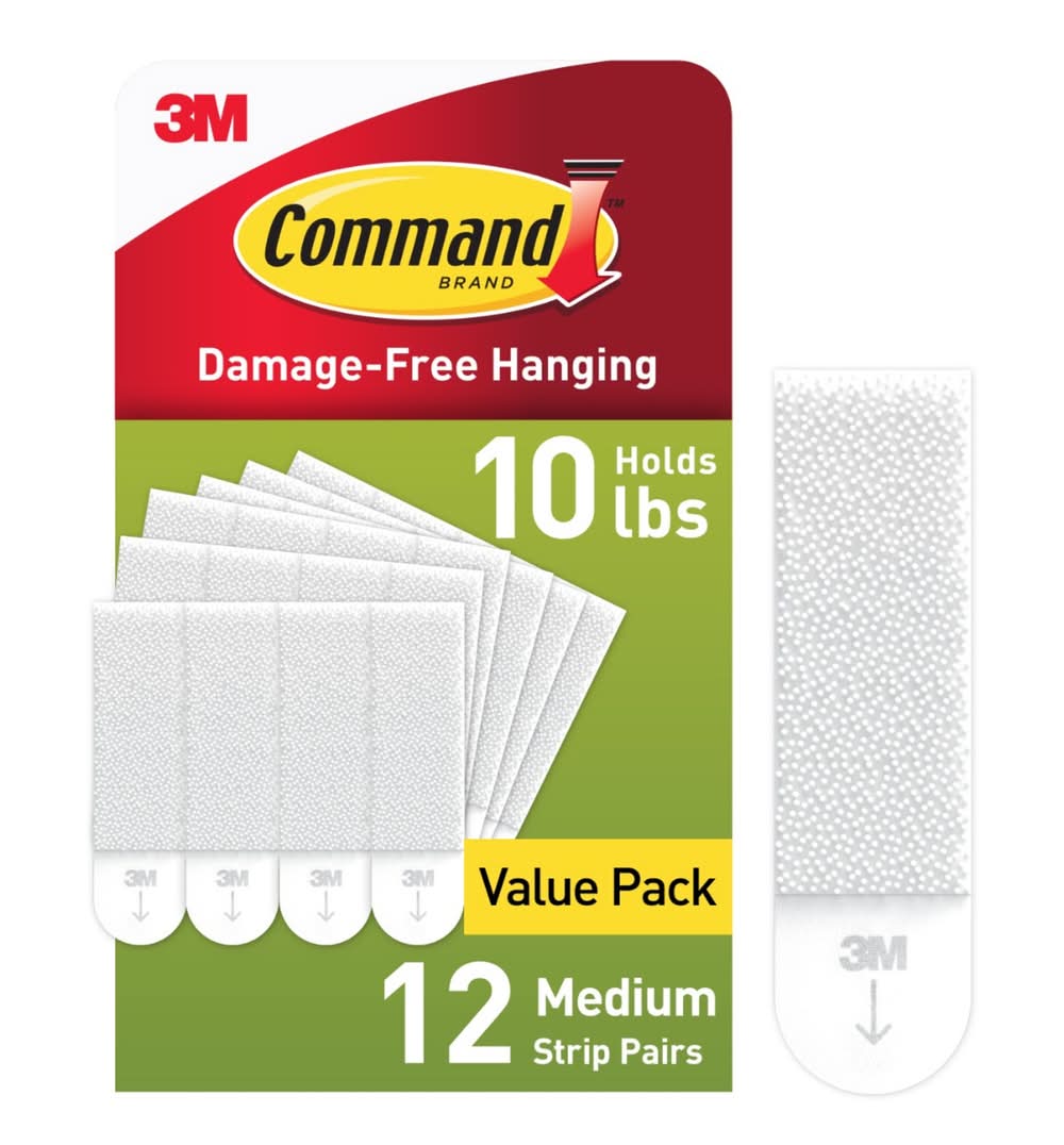 Command Foam 10-lb Capacity Damage-free picture hanger 12 - Pack