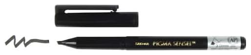 Sakura Pigma Sensei Black Chisel Tip Pen