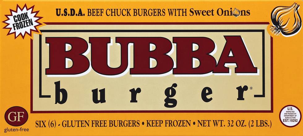 Save on Bubba Burger USDA Beef Burgers 1/4 lb Grass-fed - 4 ct Frozen Order  Online Delivery