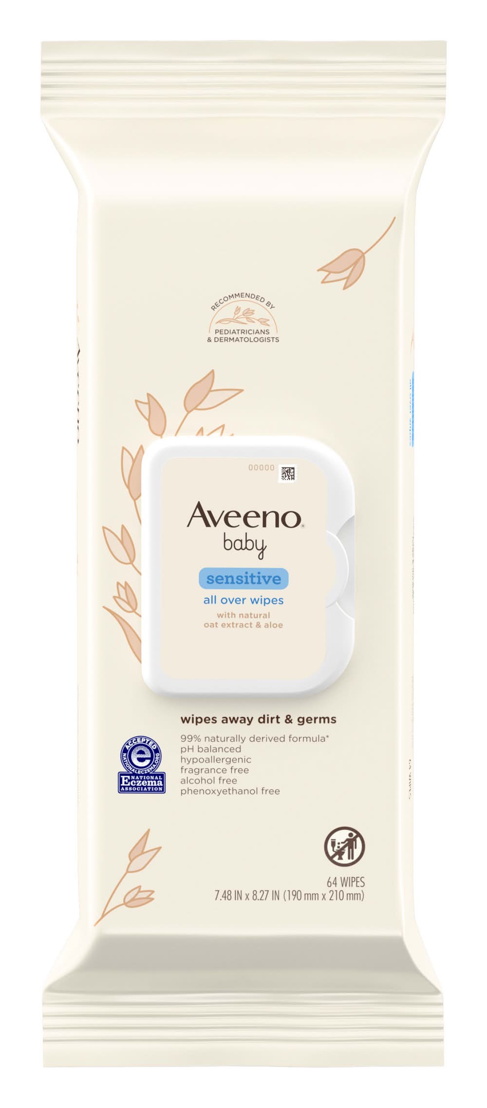 Aveeno Sensitive All Over Wipes (1.24 lbs)