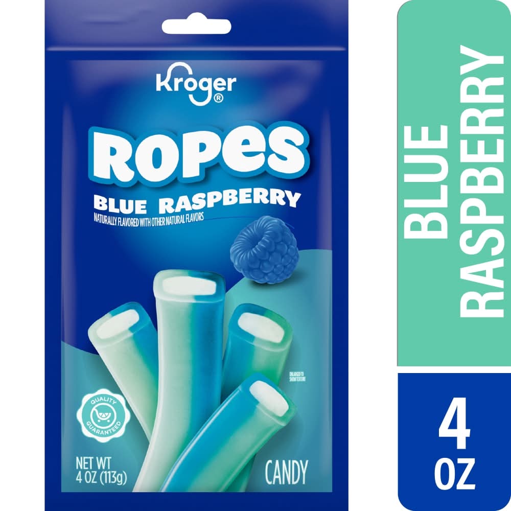 Kroger Ropes Chewy Candy, Blue Raspberry (4 oz)