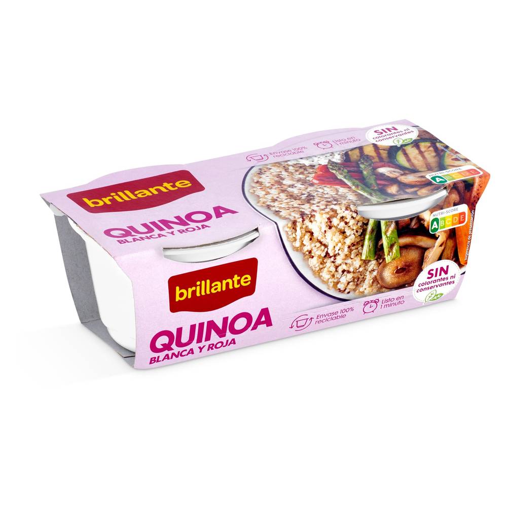 Quinoa Blanca Y Roja Brillante Vaso 2 X 125 G