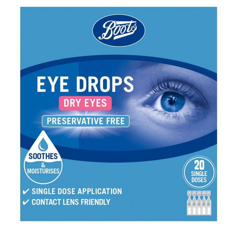 Boots Pharmaceuticals Preservative Free Dry Eyes Single Dose Eye Drops