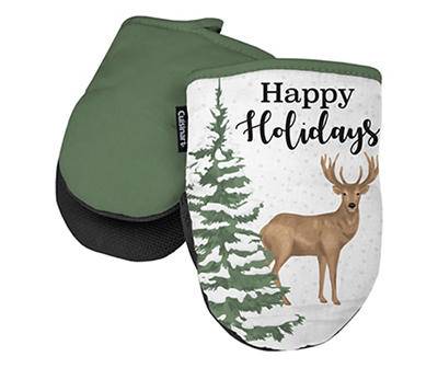 Cuisinart Gray Holiday Gnomes Mini Oven Mitts, 2-Pack