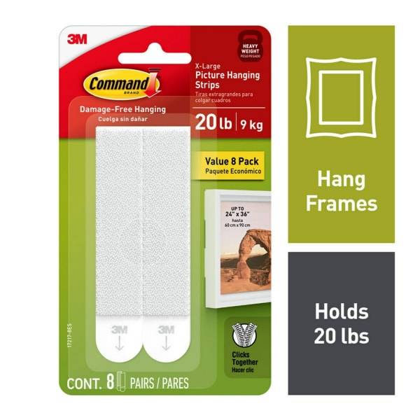 Command White Picture Hanging Strips